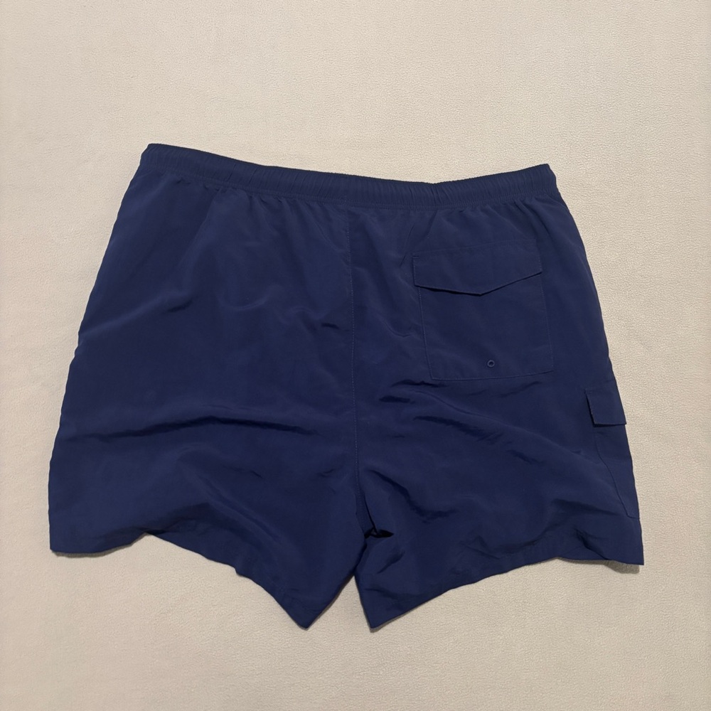 NWT Tommy Bahama Swim Trunks Navy Blue 40x10 Shorts Beach Pockets Lined Size XLB - Picture 7 of 7